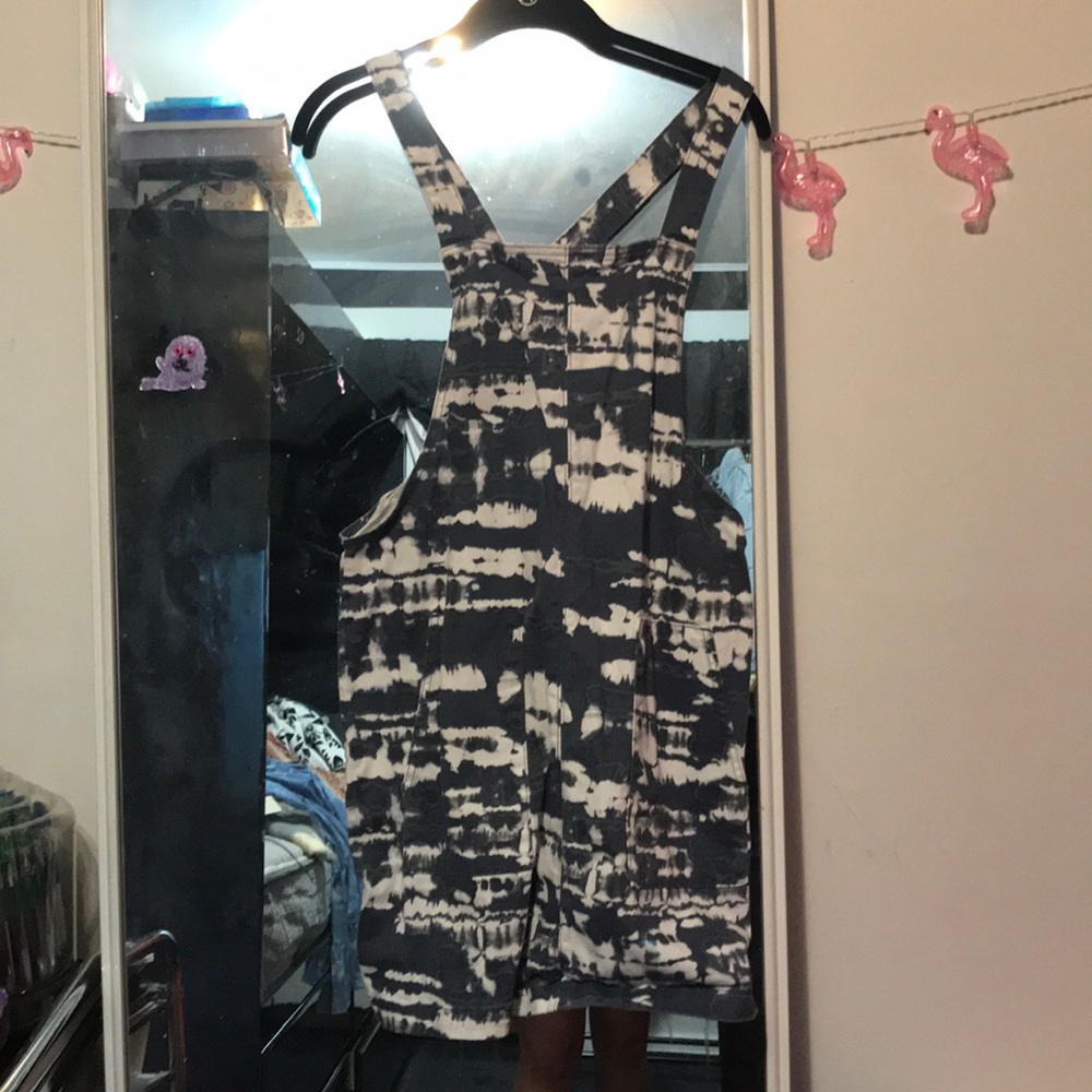 Size large never worn tie-dye overall dress